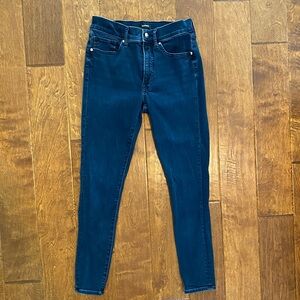 Express Dark Blue Skinny Midrise Jean 6R
